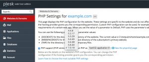 Select PHP Version